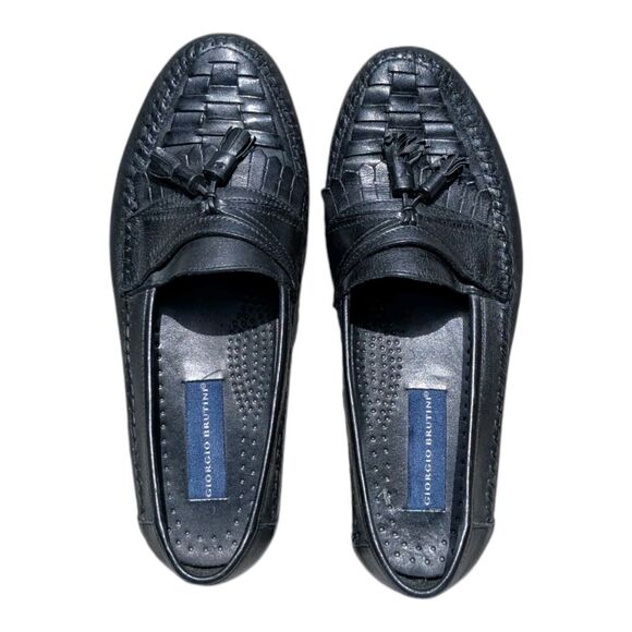 Giorgio Brutini Loafer Mens 9D Bartell Woven Leather Tassel Dress Shoe Casual main image 15
